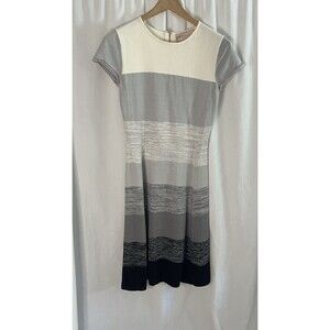 Philosophy Gray shades color block sweater dress w/ zipper small